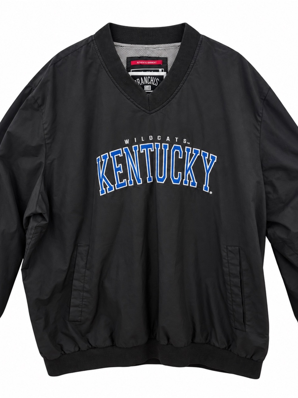 Kentucky Wildcats Franchise Club Men’s 3XL Black Pullover Windbreaker